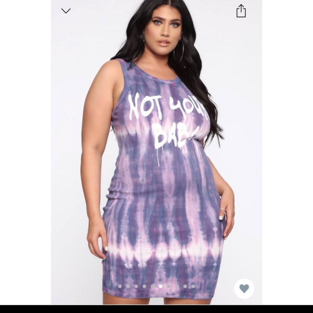 Purple Tie-Dye Sleeveless Dress Bundle 3 For $30